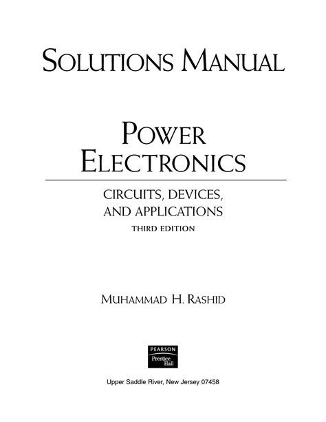 Solution Manual of Electronic Devices by PDF .